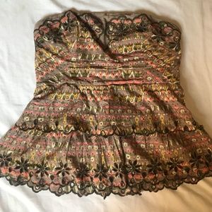 Embroidered Tube Top